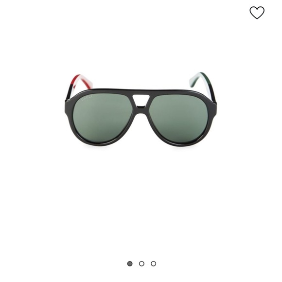 Gucci 56 MM Aviator Sunglasses - Picture 1 of 6
